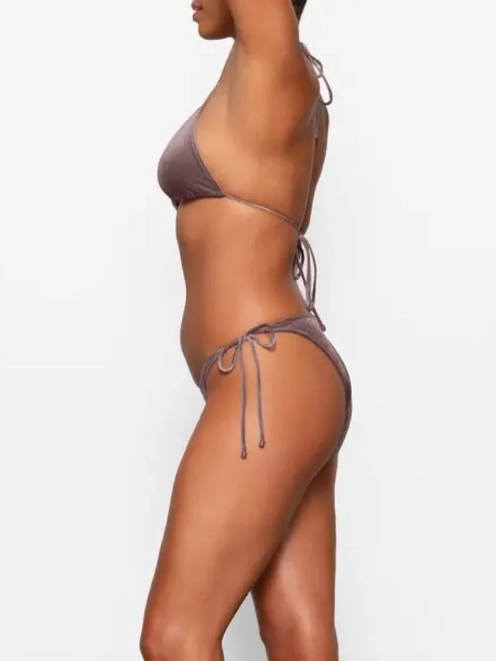 NWT Skims Velvet Tie Bikini Bottom - Size Medium